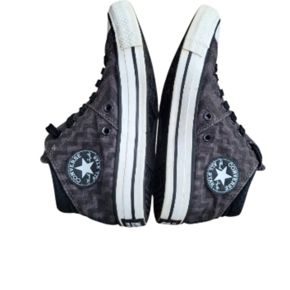 Converse All Star Chuck Taylor Madglam Glam Chevron Black Gray Sneaker Women 7 - Picture 5 of 12